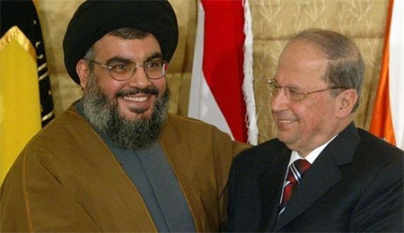 michael aoun con hassan nasrola